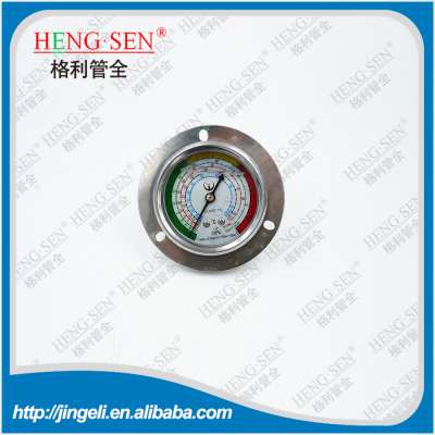 Refrigetant stainless steel oil manometer testing pressure gauge meter